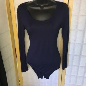 Woman’s Doubleju Navy Blue Body Suit Sz Large